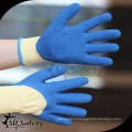 SRSAFETY Doublure en polycoton gris de calibre 10 3/4 latex bleu revêtu sur gants de sécurité pour le palmier / Gants de travail pour homme sur la paume